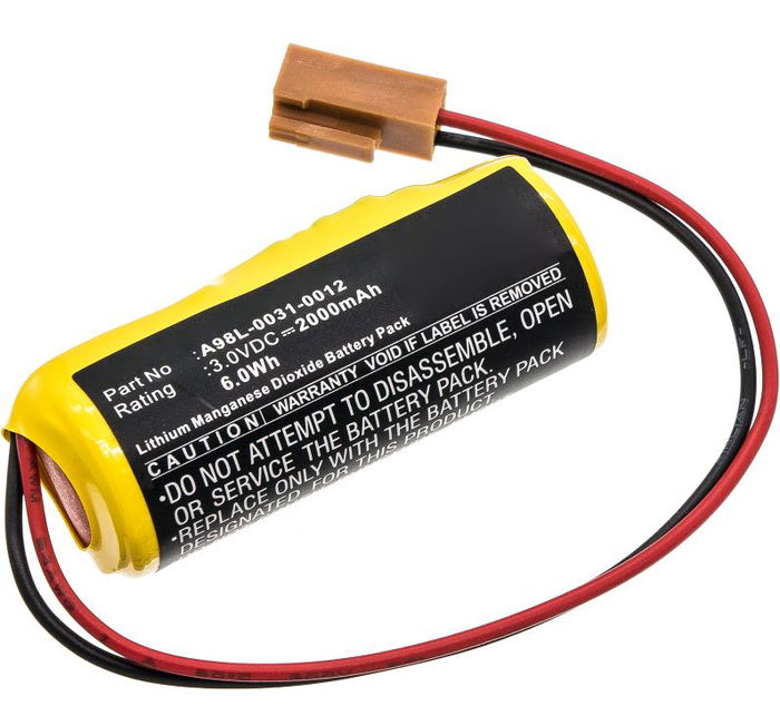 Battery for FANUC 15, 16, 18i, 20i, 21i - LX98L-0031-0012 2000mAh / 6.00Wh from CELLONIC