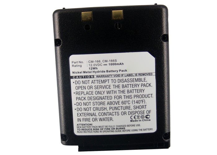 Batteria per Icom IC-A22, IC-A22E, IC-A3, IC-A3E (BP-166, CM-166, CM-166S) 1000 mAh NiMH di CELLONIC