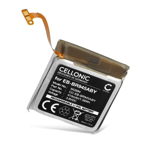 Battery for Samsung Galaxy Watch 6 - 44mm EB-BR945ABY (410mAh, 3.8V) from CELLONIC