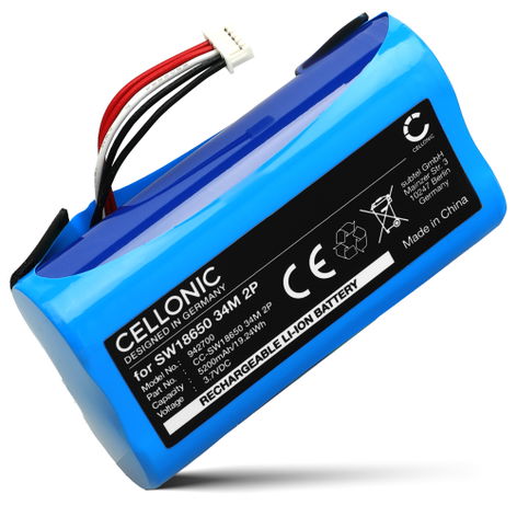 Batteria per Eufy SoloCam C210 SW18650 34M 2P (5200mAh, 3.7V) di CELLONIC