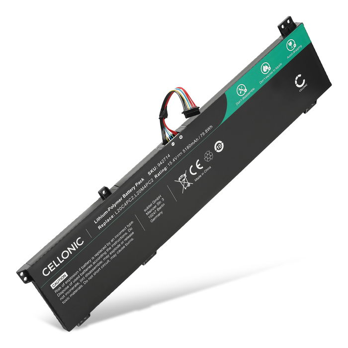 Batteria per portatile Lenovo Legion 5 17ACH6H, 5 17ACH6, 5 17ITH6H, 5 17ITH6, L20C4PC2, 5B11B53885 ricambio per laptop 5180mAh 15.4V 