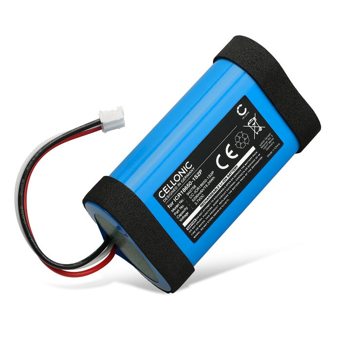 Batteria per Philips BT6000 ICR18650-1S2P (5200mAh, 3.7V) di CELLONIC