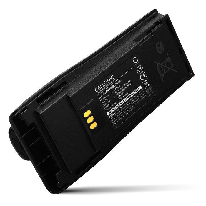 Batteria per Motorola DP1400 CP040 CP200 CP200D CP140 CP200XLS EP450, PMNN4253AR NNTN4497 (Porta di tipo C) 3350mAh Li Ion di CELLONIC