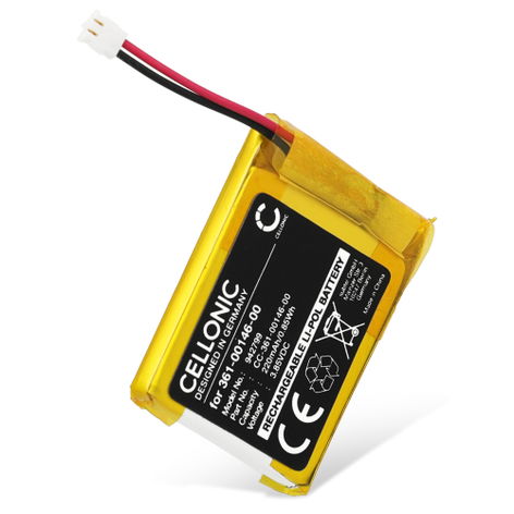 Batteria per smartwatch e fitness tracker Garmin Forerunner 955 Solar 361-00146-00 (220mAh, 3.85V) di CELLONIC