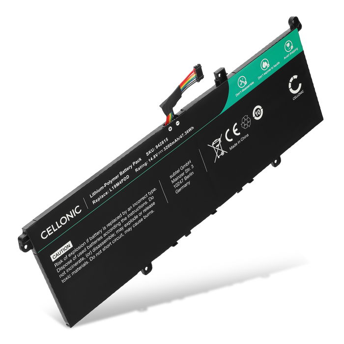 Batteria per portatile ThinkBook 13s G2 ITL, 13s G3 ACN, 13s ITL, 14s G2 ITL, Lenovo 5B10Z37621 ricambio per laptop 3200mAh 14.8V 