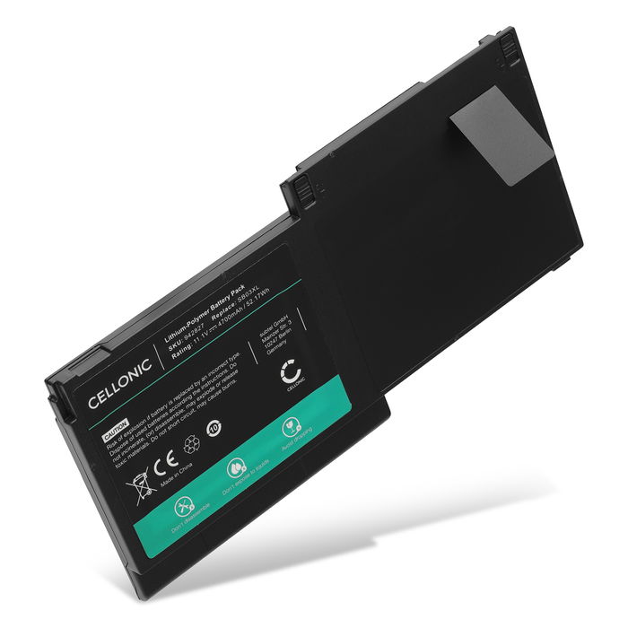 Battery for HP Elitebook 820 G1, 820 G2, 725 G2, 720 G2, 720 G1, 725 G1, HP SB03XL, SB03 11.1V 4700mAh from CELLONIC