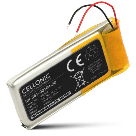 Batteria per smartwatch e fitness tracker Garmin Swim 2 361-00104-20 (50mAh, 3.8V) di CELLONIC