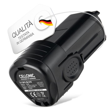 Batteria per Black & Decker EGBL108, LB12, BL1310, BL1510, GKC108, BDCDMT112, EGBL108KB 2000mAh 12V Li Ion marca CELLONIC