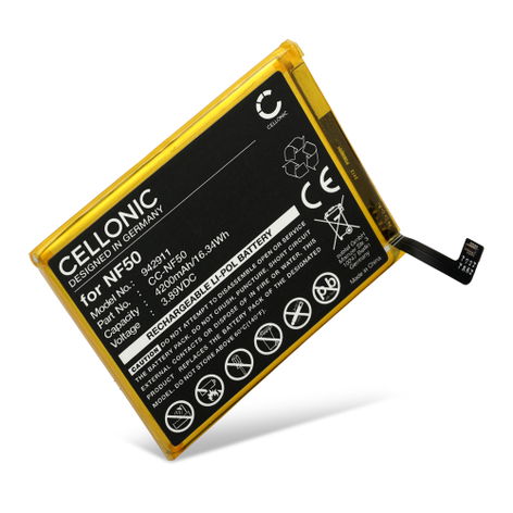 Batteria per Motorola Egde 2022; Moto Edge XT2205; XT2205-3 NF50 (4200mAh, 3.89V) di CELLONIC