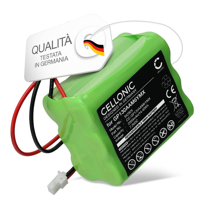 Batteria per Visonic Powermax Plus Control Panel 0 9912 H, 0 9912 W 2000mAh marca CELLONIC