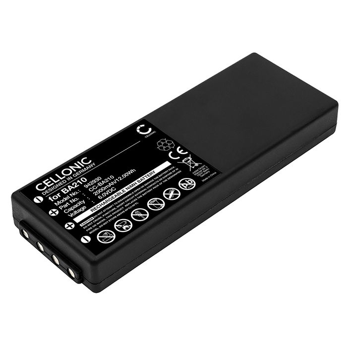 CELLONIC Batteria compatibile con HBC Radiomatic Spectrum 1, 2, 3, Linus 4, 6, Micron 4, 6, Eco, FUB10AA - BA210 2000mAh Ricambi per controller, telecomandi, radiocomandi