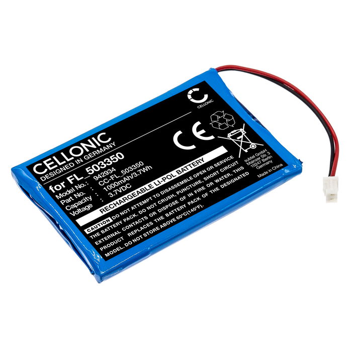 Batteria PT822048 per Anbernic RG Nano - FL_503350 1000mAh 3.7V marca CELLONIC per console giochi controller palmari