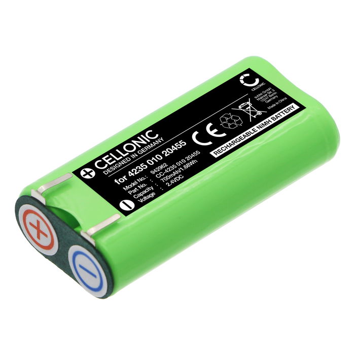 Battery for Philips Sonicare HX6240, HX6232, HX6231, HX6220, HX6213, HX6212, HX6211, HX6210 700mAh from CELLONIC