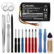 2x Batteria 1800mAh + Kit di attrezzi (17 pezzi)