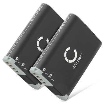 2x Battery for Canon PowerShot G1 X Mark II, Legria Mini X,VIXIA Mini X,Canon NB-12L NB-12L (1900mAh, 3.6V) from CELLONIC