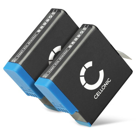 2x Batteria per GoPro Hero 7 Black, 8 Black, 6 Black AHDBT-801 (1200mAh, 3.85V) di CELLONIC