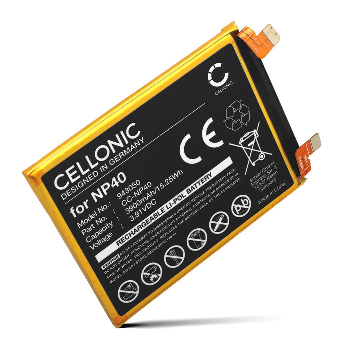 Battery for Motorola EDGE 30 NEO, XT2245 NP40, SB18D50729, SB18D50730 (3900mAh, 3.91V) by CELLONIC