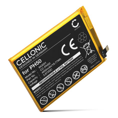 Batteria per Motorola Moto G23; XT2333; XT2333-1; XT2333-2 PH50 (4850mAh, 3.87V) di CELLONIC