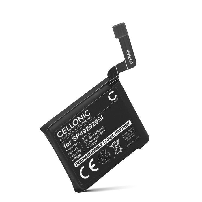 TicWatch SP492929SI Batteria 570mAh marcata Cellonic