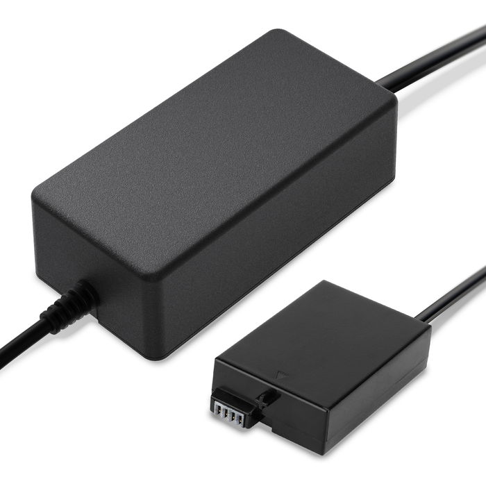 Power Supply for Canon EOS 700D, 600D, 550D, 650D, Rebel T5i, T4i, T3i, T2i AC Adapter ACK-E8 (CA-PS700 + DR-E8) DC Coupler - Dummy Battery - Battery Eliminator from CELLONIC