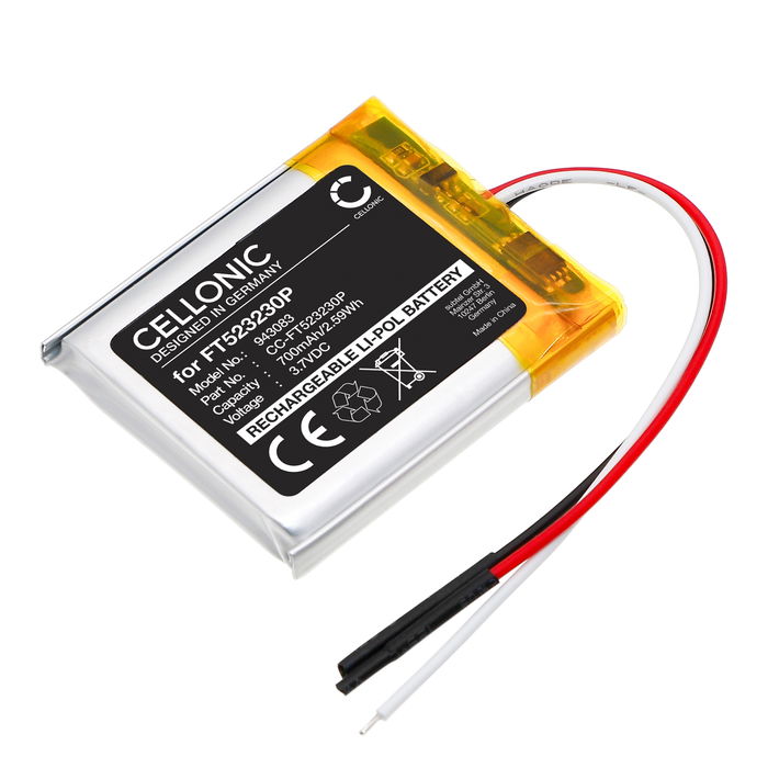 Batteria per Poly Voyager Focus 2, Technics EAH-F70 700mAh di CELLONIC