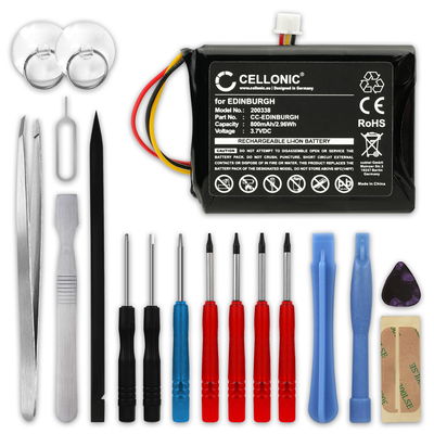 Batteria per TomTom ONE XL ONE XL Europe ONE XL Regional XL 325 EDINBURGH 800mAh + Set di strumenti 17pz di subtel