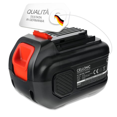 Batteria per Black & Decker CM2060C; LHT360CFF; LSW60C; LHT360 60V MAX Blower, CM2060C (2500mAh, 60V) di CELLONIC