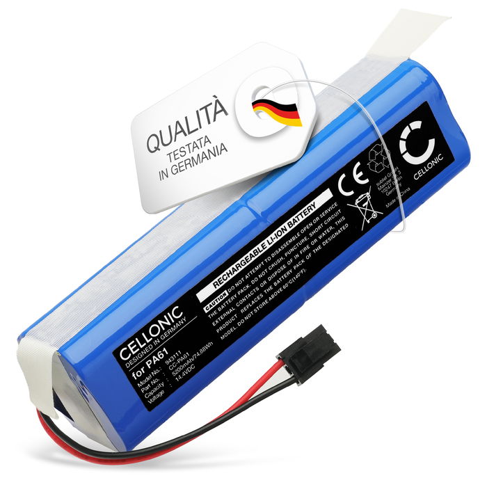 Batteria per Eufy RoboVac X8, RoboVac X8 Hybrid, RoboVac X8 Hybrid White, RoboVac X8 White, T226X 5200mAh di CELLONIC