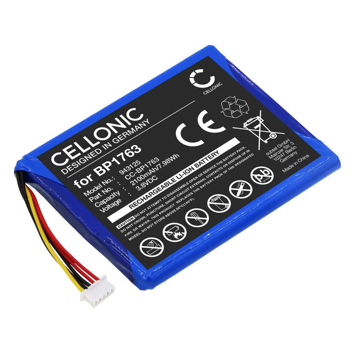 Battery for LeapFrog LF2423, VTech RM5754HD, RM5764HD, VM5254, VM5255, VM5463, VM905HD, VM909HD 2100mAh from CELLONIC