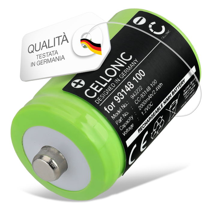 Batteria di ricambio 93148 100 per Wahl 7060, 9020, 9326, 9816, 9916, 9918, 9920, 9925, 9940 Affidabile sostituzione da 2000mAh rasoio spazzolino tagliacapelli elettrico