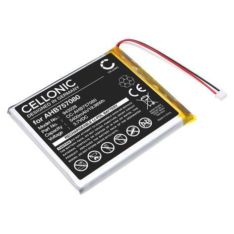 Batteria per HelloBaby HB6588 AHB757080 (5400mAh, 3.7V) di CELLONIC