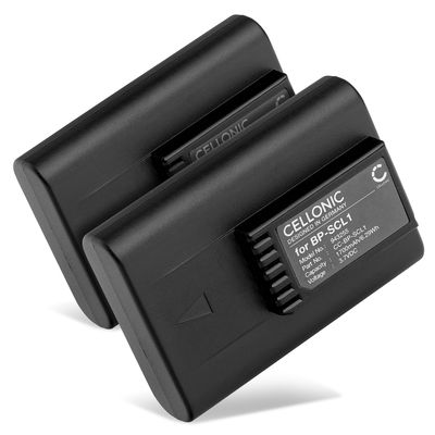 2x Battery for Leica M8, M9-P, M9-M BP-SCL1 (1700mAh, 3.7V) from CELLONIC