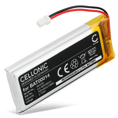 Batteria per Cardo Packtalk Edge, Pro, Neo, Custom, EdgePhones BAT00014 (700mAh, 3.7V) di CELLONIC