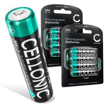 8x AAA Battery for Siemens Gigaset A400, A415, AS405, A510, AS690, C430, C530HX, CL660HX, E560, E290A 1000mAh from CELLONIC