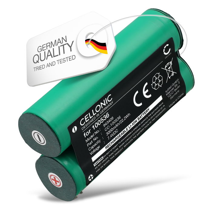 Battery for Bosch Uneo 7.4V  Li Ion 3000mAh from CELLONIC