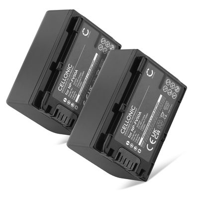 2x Batteria per Sony AX33 AX100 CX625 CX250 CX260 CX270 AXP33 PJ620 PJ810 PJ200 NP-FV70A NP-FV50A NP-FV30 NP-FV90 NP-FV100A (1030mAh, 7.4V) marca CELLONIC