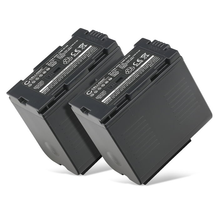 2x Panasonic AG-DVX100 Batteria 3300mAh marcata Cellonic