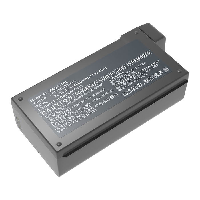 Batteria P1080383-603 per Zebra ZD421, ZD420, ZD621, ZD410, ZD411, ZD620, ZD611, ZD410‑HC 6600mAh 24V marca CELLONIC, ideale per stampante ed etichettatrici