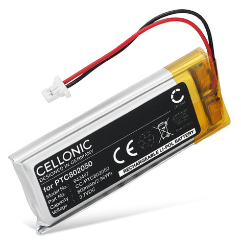 Batteria per Sena SRL‑01 (SP51) PTC802050 (2-PIN) (800mAh, 3.7V) di CELLONIC