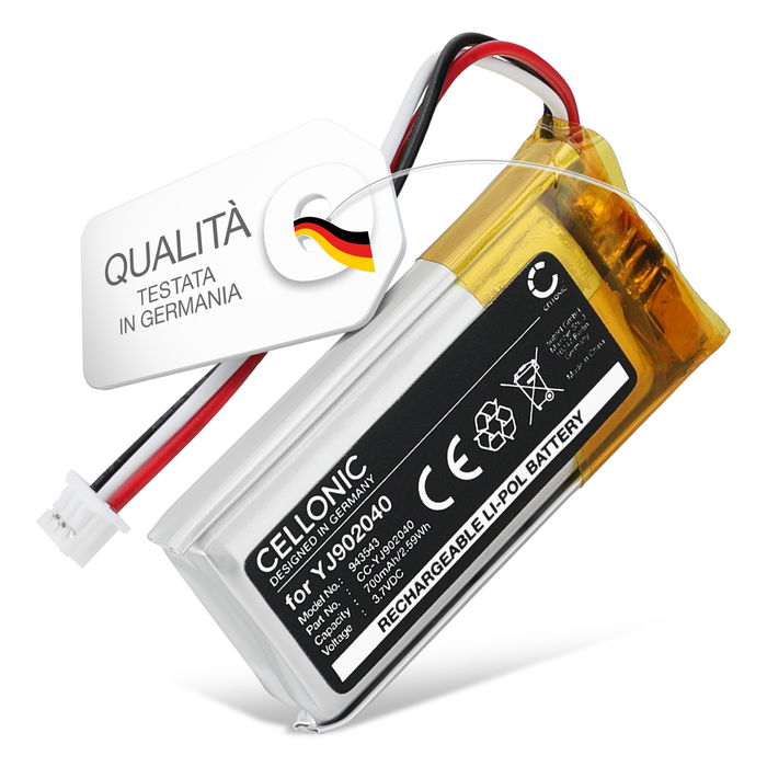 Batteria per Babymoov A014304 Babyphone Handy Care (700mAh, 3.7V) di CELLONIC