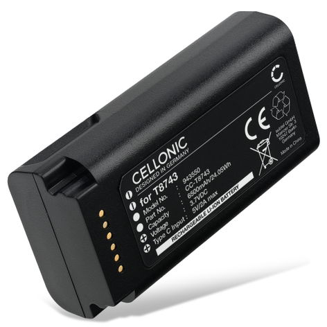 Battery for Eufy Video Doorbell E340 T8743 (6500mAh, 3.7V) from CELLONIC