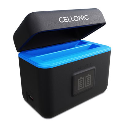 Custodia di ricarica da 2 postazioni per batterie Insta360 X4 + 60cm + Cavo USB marca CELLONIC