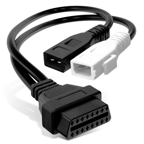 Cavo adattatore OBD2 da VAG 2×2-pin (2+2) a OBD-II 16-pin (F) per Audi A3; A4; A6; A2; A8; Volkswagen New Beetle 30cm + Cavo USB di CELLONIC
