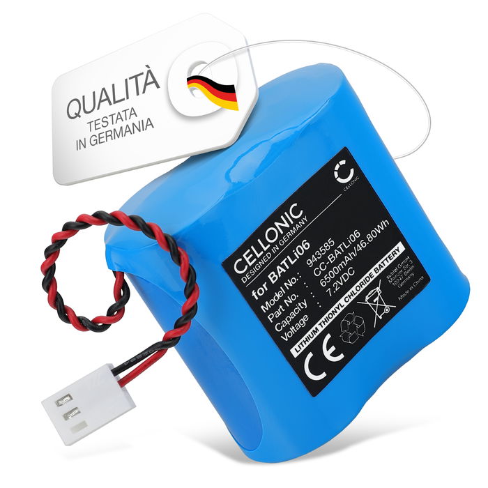 Batteria per DAITEM OPT, D8000, DP1000, DP8000, D14000 BATLi06 (6500mAh, 7.2V) di CELLONIC