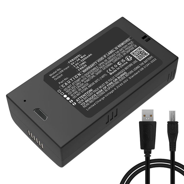 Batteria per Imou Cell 2 FRB20 (5200mAh, 3.6V) di CELLONIC + Micro USB Cable
