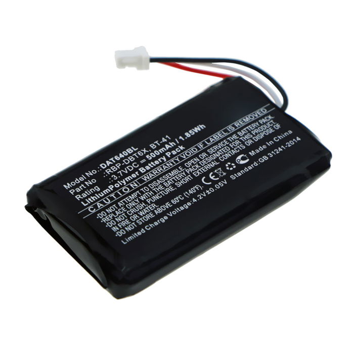 Batteria BT-41, RBP-DBT6X per lettore di codici a barra Datalogic Rida DBT6400 500mAh 3.7V marca CELLONIC