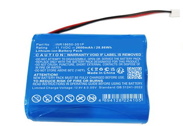 Batteria per Capillus 272 INR18650-3S1P (2600mAh, 11.1V) di CELLONIC
