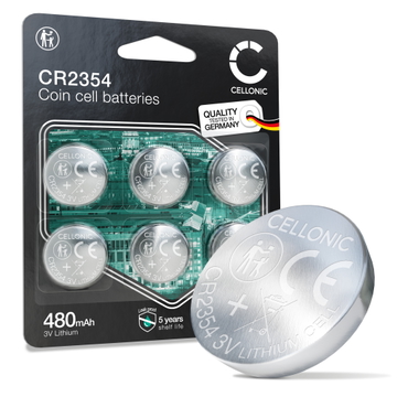 6x Batterie CR2354 3V 480mAh di CELLONIC
