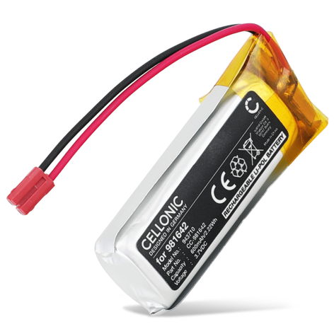 1x Battery for Somfy Nina Timer io, IO 1805251 Touch Display-Steuerung, 5121348A, 5121348B, Somfy Nina IO 1805251 Touch Display-Steuerung (600mAh, 3.7V) from CELLONIC