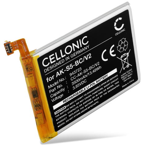 Batteria per Emporia Smart 5; EMS5; SMART.5 AK-S5 (V2), AK-S5-BC (3500mAh, 3.85V) di CELLONIC
